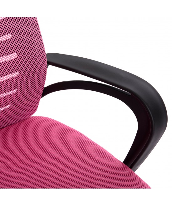 ΚΑΡΕΚΛΑ ΓΡΑΦΕΙΟΥ TRAIL HM1192.35 ΡΟΖ MESH-ΠΟΔΙ ΧΡΩΜΙΟΥ 62x51x98Υεκ.