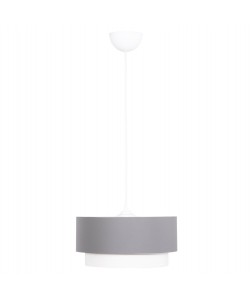 ΦΩΤΙΣΤΙΚΟ ΟΡΟΦΗΣ ΚΥΛΙΝΔΡΙΚΟ KRIKS HM4706.01 PVC ΣΕ ΛΕΥΚΟ-ΓΚΡΙ Φ30x70Υεκ.