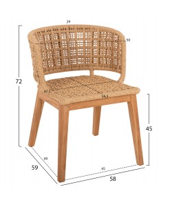 ΣΕΤ ΤΡΑΠΕΖΑΡΙΑΣ 5ΤΜΧ FARLEY HM21076.02 ΣΤΡΟΓΓΥΛΟ ΤΡΑΠΕΖΙ Φ150εκ. & 4 ΚΑΡΕΚΛΕΣ