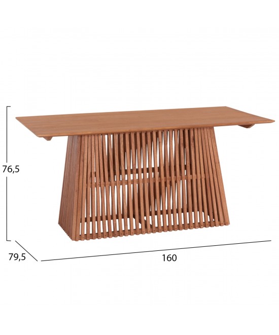 ΣΕΤ ΤΡΑΠΕΖΑΡΙΑΣ 5ΤΜΧ BRANN HM21078.03 ΟΡΘΟΓΩΝΙΟ ΤΡΑΠΕΖΙ & 4 ΚΑΡΕΚΛΕΣ