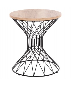 ΒΟΗΘΗΤΙΚΟ ΤΡΑΠΕΖΙ ΣΑΛΟΝΙΟΥ KEON HM18038.03 MDF TOP ΣΕ ΣΟΝΑΜΑ-ΜΕΤΑΛΛΟ Φ45x50Υεκ.