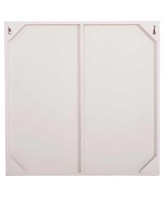 ΠΙΝΑΚΑΣ ΤΕΤΡΑΓΩΝΟΣ ΣΕΙΡΑ SANTORINI HM4508 MDF ΣΕ ΥΠΟΛΕΥΚΟ ΧΡΩΜΑ 80x4(πάχος)x80Υεκ.