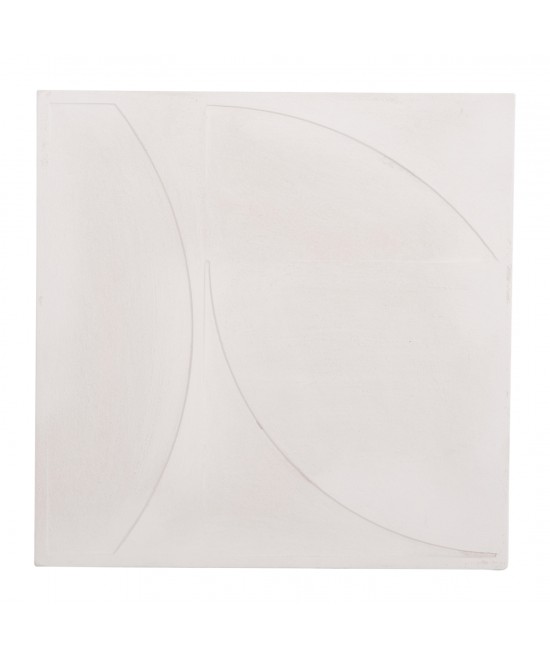 ΠΙΝΑΚΑΣ ΤΕΤΡΑΓΩΝΟΣ ΣΕΙΡΑ SANTORINI HM4508 MDF ΣΕ ΥΠΟΛΕΥΚΟ ΧΡΩΜΑ 80x4(πάχος)x80Υεκ.