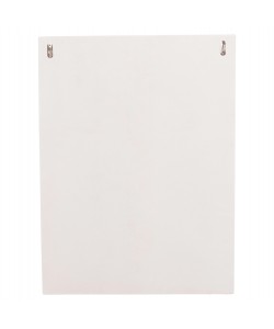 ΠΙΝΑΚΑΣ ΟΡΘΟΓΩΝΙΟΣ ΣΕΙΡΑ SANTORINI HM4518 MDF ΣΕ ΥΠΟΛΕΥΚΟ ΧΡΩΜΑ 60x4(πάχος)x80Υεκ.