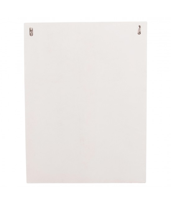 ΠΙΝΑΚΑΣ ΟΡΘΟΓΩΝΙΟΣ ΣΕΙΡΑ SANTORINI HM4518 MDF ΣΕ ΥΠΟΛΕΥΚΟ ΧΡΩΜΑ 60x4(πάχος)x80Υεκ.