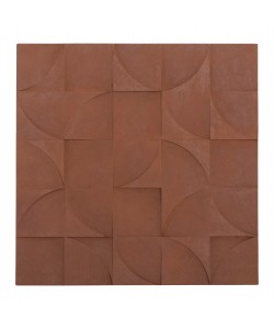 ΠΙΝΑΚΑΣ ΤΕΤΡΑΓΩΝΟΣ ΣΕΙΡΑ SANTORINI HM4524 MDF ΣΕ ΚΑΦΕ ΧΡΩΜΑ 80x5(πάχος)x80Υεκ.