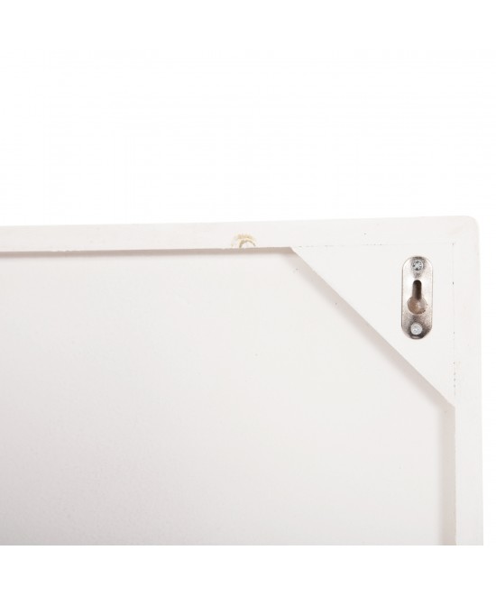 ΠΙΝΑΚΑΣ ΤΕΤΡΑΓΩΝΟΣ ΣΕΙΡΑ SANTORINI HM4519 MDF ΣΕ ΥΠΟΛΕΥΚΟ-ΚΑΦΕ ΧΡΩΜΑ 80x4(πάχος)x80Υεκ.