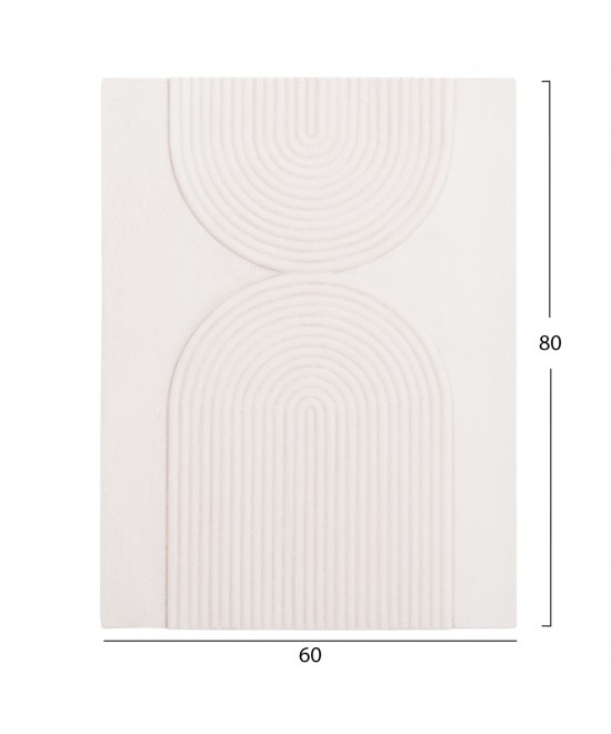 ΠΙΝΑΚΑΣ ΟΡΘΟΓΩΝΙΟΣ ΣΕΙΡΑ SANTORINI HM4523 MDF ΣΕ ΥΠΟΛΕΥΚΟ ΧΡΩΜΑ 60x4(πάχος)x80Υεκ.