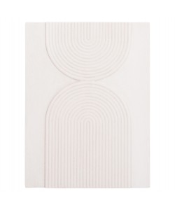 ΠΙΝΑΚΑΣ ΟΡΘΟΓΩΝΙΟΣ ΣΕΙΡΑ SANTORINI HM4523 MDF ΣΕ ΥΠΟΛΕΥΚΟ ΧΡΩΜΑ 60x4(πάχος)x80Υεκ.