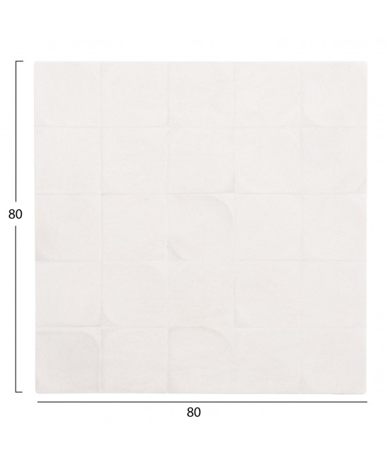 ΠΙΝΑΚΑΣ ΤΕΤΡΑΓΩΝΟΣ ΣΕΙΡΑ SANTORINI HM4516 MDF ΣΕ ΥΠΟΛΕΥΚΟ ΧΡΩΜΑ 80x4,5(πάχος)x80Υεκ.