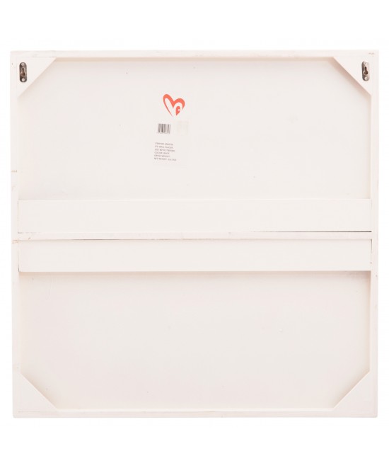 ΠΙΝΑΚΑΣ ΤΕΤΡΑΓΩΝΟΣ ΣΕΙΡΑ SANTORINI HM4516 MDF ΣΕ ΥΠΟΛΕΥΚΟ ΧΡΩΜΑ 80x4,5(πάχος)x80Υεκ.