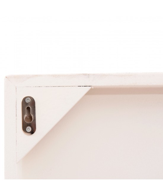 ΠΙΝΑΚΑΣ ΤΕΤΡΑΓΩΝΟΣ ΣΕΙΡΑ SANTORINI HM4516 MDF ΣΕ ΥΠΟΛΕΥΚΟ ΧΡΩΜΑ 80x4,5(πάχος)x80Υεκ.