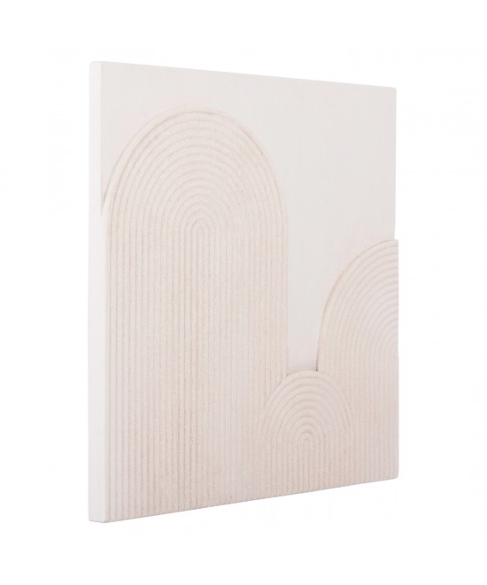 ΠΙΝΑΚΑΣ ΤΕΤΡΑΓΩΝΟΣ ΣΕΙΡΑ SANTORINI HM4517 MDF ΣΕ ΥΠΟΛΕΥΚΟ ΧΡΩΜΑ 80x4,5(πάχος)x80Υεκ.