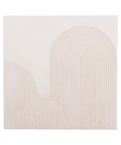 ΠΙΝΑΚΑΣ ΤΕΤΡΑΓΩΝΟΣ ΣΕΙΡΑ SANTORINI HM4517 MDF ΣΕ ΥΠΟΛΕΥΚΟ ΧΡΩΜΑ 80x4,5(πάχος)x80Υεκ.