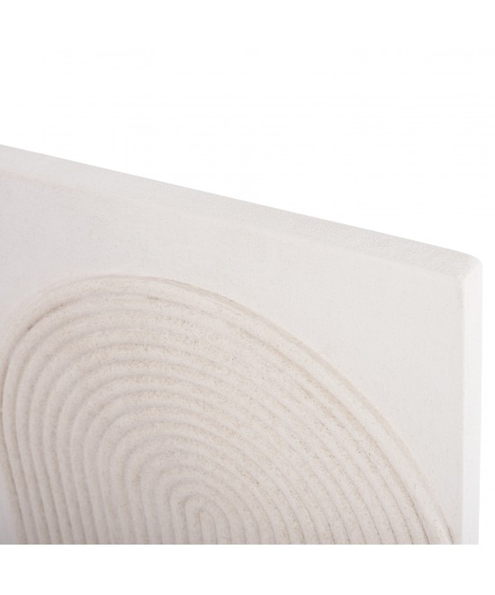 ΠΙΝΑΚΑΣ ΤΕΤΡΑΓΩΝΟΣ ΣΕΙΡΑ SANTORINI HM4517 MDF ΣΕ ΥΠΟΛΕΥΚΟ ΧΡΩΜΑ 80x4,5(πάχος)x80Υεκ.