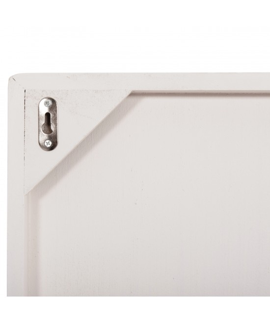 ΠΙΝΑΚΑΣ ΤΕΤΡΑΓΩΝΟΣ ΣΕΙΡΑ SANTORINI HM4517 MDF ΣΕ ΥΠΟΛΕΥΚΟ ΧΡΩΜΑ 80x4,5(πάχος)x80Υεκ.