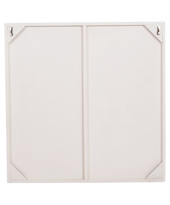 ΠΙΝΑΚΑΣ ΤΕΤΡΑΓΩΝΟΣ ΣΕΙΡΑ SANTORINI HM4517 MDF ΣΕ ΥΠΟΛΕΥΚΟ ΧΡΩΜΑ 80x4,5(πάχος)x80Υεκ.