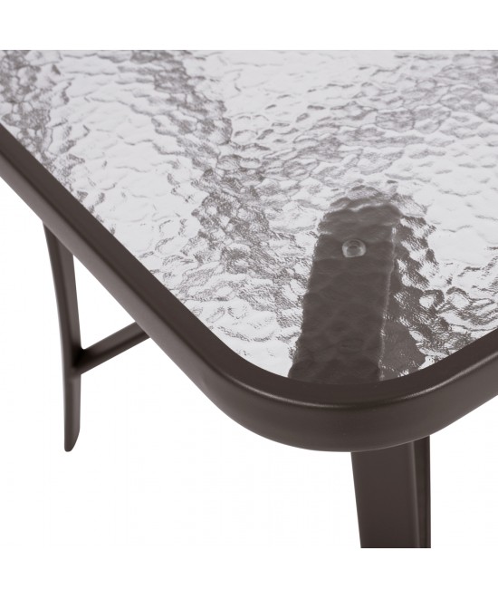 ΣΕΤ 5ΤΜΧ ΤΡΑΠΕΖΙ ΜΕΤΑΛΛΙΚΟ & ΠΤΥΣΣΟΜΕΝΕΣ ΚΑΡΕΚΛΕΣ ΚΑΦΕ HM10558.02