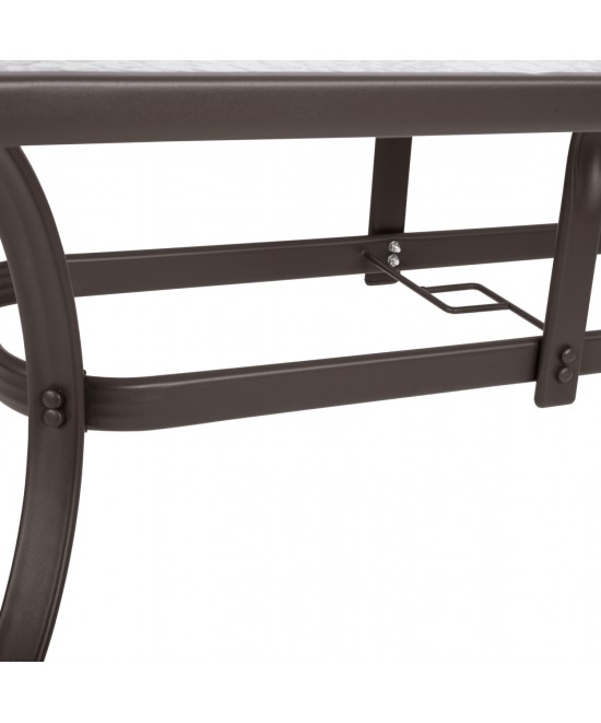 ΣΕΤ 5ΤΜΧ ΤΡΑΠΕΖΙ ΜΕΤΑΛΛΙΚΟ & ΠΤΥΣΣΟΜΕΝΕΣ ΚΑΡΕΚΛΕΣ ΚΑΦΕ HM10558.02