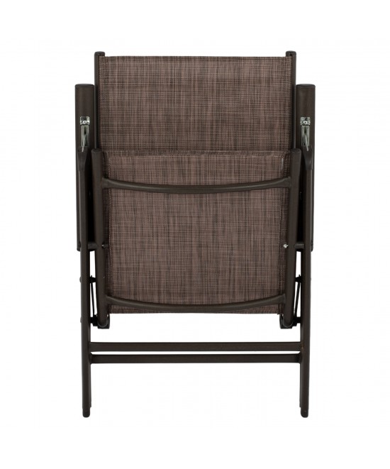 ΣΕΤ 5ΤΜΧ ΤΡΑΠΕΖΙ ΜΕΤΑΛΛΙΚΟ & ΠΤΥΣΣΟΜΕΝΕΣ ΚΑΡΕΚΛΕΣ ΚΑΦΕ HM10558.02