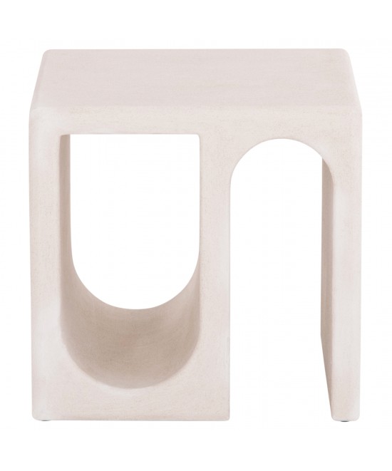 ΤΡΑΠΕΖΙ ΣΑΛΟΝΙΟΥ ΣΕΙΡΑ SANTORINI HM18070 MDF ΣΕ ΥΠΟΛΕΥΚΟ ΧΡΩΜΑ 48x38x48,5Υεκ.