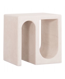 ΤΡΑΠΕΖΙ ΣΑΛΟΝΙΟΥ ΣΕΙΡΑ SANTORINI HM18070 MDF ΣΕ ΥΠΟΛΕΥΚΟ ΧΡΩΜΑ 48x38x48,5Υεκ.