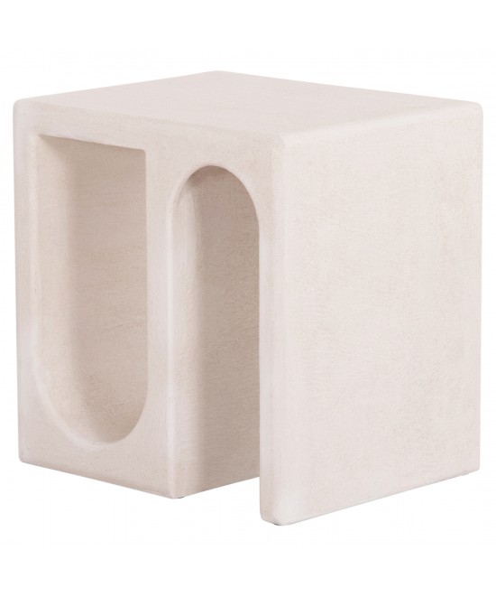 ΤΡΑΠΕΖΙ ΣΑΛΟΝΙΟΥ ΣΕΙΡΑ SANTORINI HM18070 MDF ΣΕ ΥΠΟΛΕΥΚΟ ΧΡΩΜΑ 48x38x48,5Υεκ.