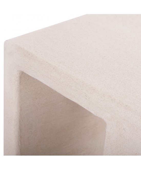 ΤΡΑΠΕΖΙ ΣΑΛΟΝΙΟΥ ΣΕΙΡΑ SANTORINI HM18070 MDF ΣΕ ΥΠΟΛΕΥΚΟ ΧΡΩΜΑ 48x38x48,5Υεκ.