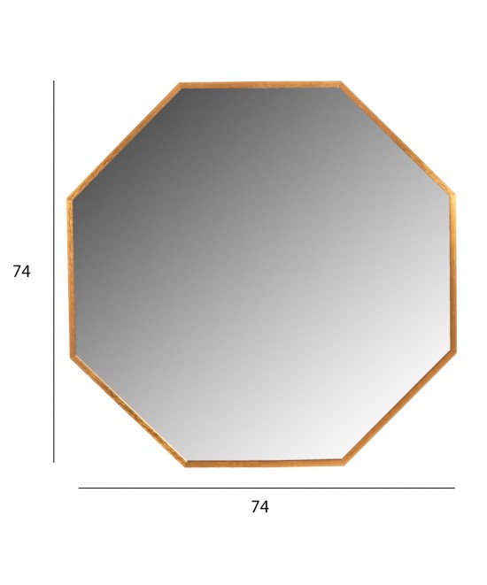 ΚΑΘΡΕΠΤΗΣ ΤΟΙΧΟΥ ΣΕΙΡΑ ARCHER HM4499.30 ΠΛΑΙΣΙΟ ΟΚΤΑΓΩΝΟ ΑΛΟΥΜΙΝΙΟΥ ΧΡΥΣΟ Φ74εκ