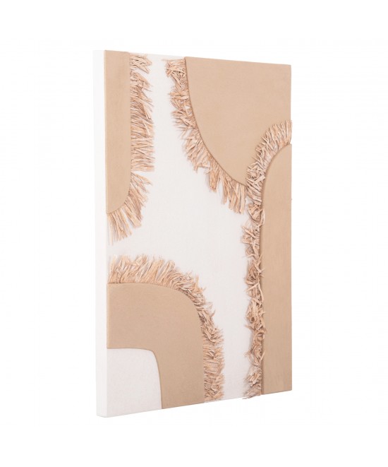 ΠΙΝΑΚΑΣ ΟΡΘΟΓΩΝΙΟΣ ΣΕΙΡΑ SANTORINI HM4533 MDF ΥΠΟΛΕΥΚΟ-ΚΑΦΕ-ΚΡΟΣΙΑ ΜΠΕΖ 60x4,5(πάχος)x80Υεκ
