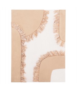 ΠΙΝΑΚΑΣ ΟΡΘΟΓΩΝΙΟΣ ΣΕΙΡΑ SANTORINI HM4533 MDF ΥΠΟΛΕΥΚΟ-ΚΑΦΕ-ΚΡΟΣΙΑ ΜΠΕΖ 60x4,5(πάχος)x80Υεκ