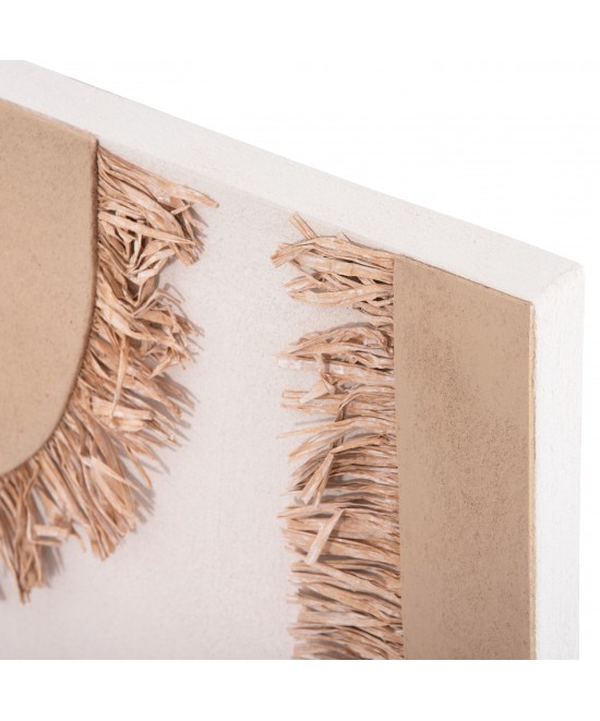 ΠΙΝΑΚΑΣ ΟΡΘΟΓΩΝΙΟΣ ΣΕΙΡΑ SANTORINI HM4533 MDF ΥΠΟΛΕΥΚΟ-ΚΑΦΕ-ΚΡΟΣΙΑ ΜΠΕΖ 60x4,5(πάχος)x80Υεκ