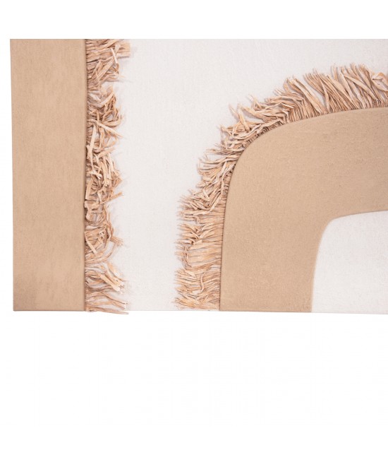 ΠΙΝΑΚΑΣ ΟΡΘΟΓΩΝΙΟΣ ΣΕΙΡΑ SANTORINI HM4533 MDF ΥΠΟΛΕΥΚΟ-ΚΑΦΕ-ΚΡΟΣΙΑ ΜΠΕΖ 60x4,5(πάχος)x80Υεκ