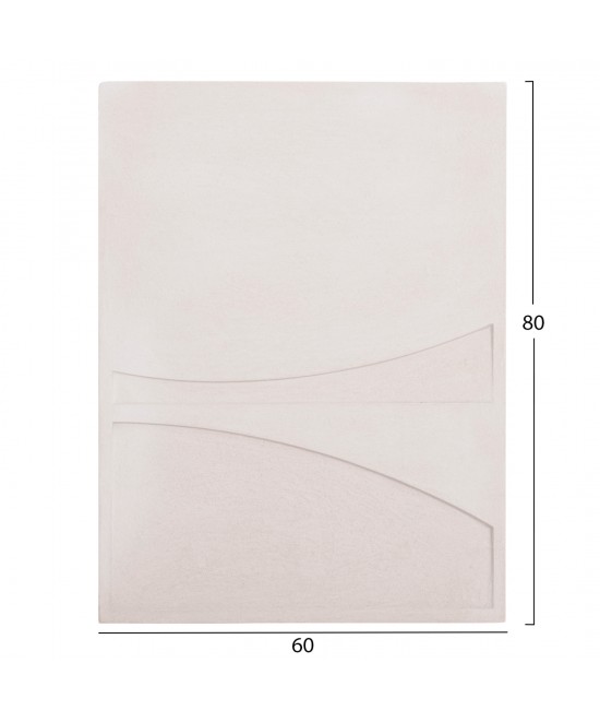 ΠΙΝΑΚΑΣ ΟΡΘΟΓΩΝΙΟΣ ΣΕΙΡΑ SANTORINI HM4510 MDF ΣΕ ΥΠΟΛΕΥΚΟ ΧΡΩΜΑ 60x4(πάχος)x80Υεκ.