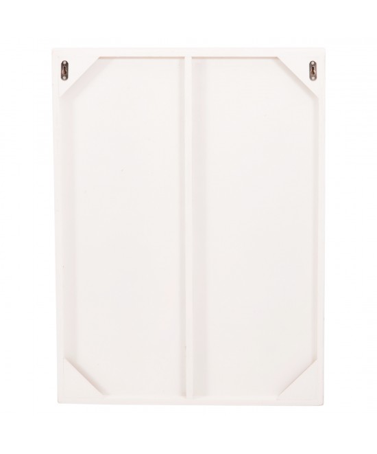 ΠΙΝΑΚΑΣ ΟΡΘΟΓΩΝΙΟΣ ΣΕΙΡΑ SANTORINI HM4510 MDF ΣΕ ΥΠΟΛΕΥΚΟ ΧΡΩΜΑ 60x4(πάχος)x80Υεκ.