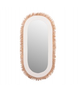 ΚΑΘΡΕΠΤΗΣ ΤΟΙΧΟΥ ΣΕΙΡΑ SANTORINI HM4526 MDF ΥΠΟΛΕΥΚΟ-ΔΙΑΚΟΣΜΗΣΗ ΣΕ ΜΠΕΖ 61x1,8x120Υεκ.