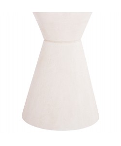 ΤΡΑΠΕΖΙ ΤΡΑΠΕΖΑΡΙΑΣ ΣΤΡΟΓΓΥΛΟ ΣΕΙΡΑ SANTORINI HM18055 MDF ΥΠΟΛΕΥΚΟ ΧΡΩΜΑ Φ77x76Υεκ.