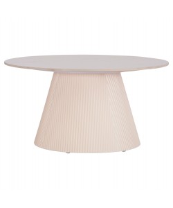 ΤΡΑΠΕΖΙ ΣΑΛΟΝΙΟΥ DUNCAN HM18022.02 ΚΕΡΑΜΙΚΟ TOP-MDF ΒΑΣΗ-ΚΡΕΜ ΛΕΥΚΟ Φ80x41Υεκ.