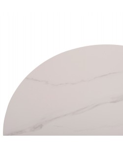 ΤΡΑΠΕΖΙ ΣΑΛΟΝΙΟΥ DUNCAN HM18022.02 ΚΕΡΑΜΙΚΟ TOP-MDF ΒΑΣΗ-ΚΡΕΜ ΛΕΥΚΟ Φ80x41Υεκ.