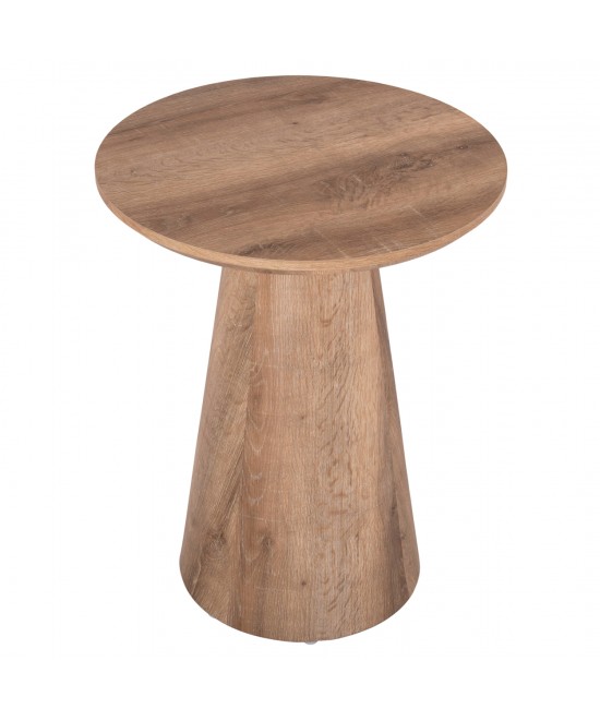 ΒΟΗΘΗΤΙΚΟ ΤΡΑΠΕΖΑΚΙ KARAN HM18029 MDF ΣΕ ΦΥΣΙΚΟ ΧΡΩΜΑ ΞΥΛΟΥ Φ45x56,5Υεκ