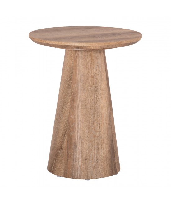ΒΟΗΘΗΤΙΚΟ ΤΡΑΠΕΖΑΚΙ KARAN HM18029 MDF ΣΕ ΦΥΣΙΚΟ ΧΡΩΜΑ ΞΥΛΟΥ Φ45x56,5Υεκ