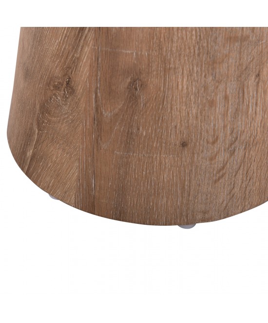 ΒΟΗΘΗΤΙΚΟ ΤΡΑΠΕΖΑΚΙ KARAN HM18029 MDF ΣΕ ΦΥΣΙΚΟ ΧΡΩΜΑ ΞΥΛΟΥ Φ45x56,5Υεκ