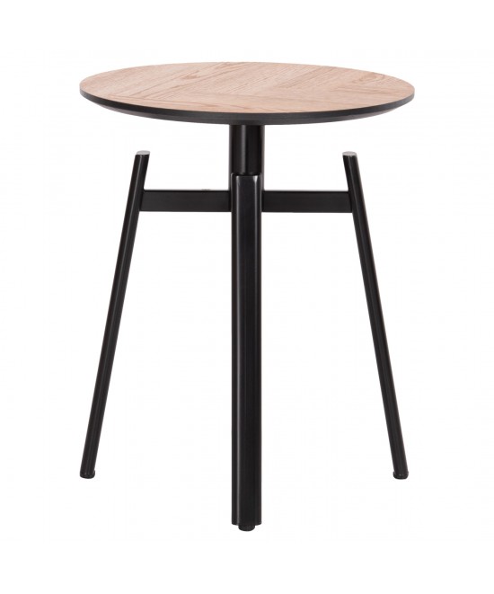 ΒΟΗΘΗΤΙΚΟ ΤΡΑΠΕΖΑΚΙ NORTON HM18036.03 ΜΕΤΑΛΛΙΚΑ ΠΟΔΙΑ ΜΑΥΡΑ-MDF TOP SONAMA Φ45x55,5Υεκ