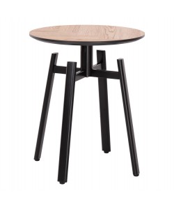 ΒΟΗΘΗΤΙΚΟ ΤΡΑΠΕΖΑΚΙ NORTON HM18036.03 ΜΕΤΑΛΛΙΚΑ ΠΟΔΙΑ ΜΑΥΡΑ-MDF TOP SONAMA Φ45x55,5Υεκ