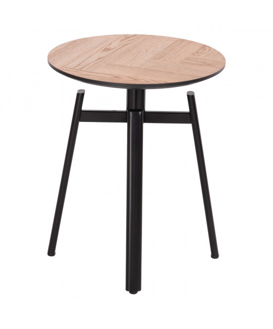 ΒΟΗΘΗΤΙΚΟ ΤΡΑΠΕΖΑΚΙ NORTON HM18036.03 ΜΕΤΑΛΛΙΚΑ ΠΟΔΙΑ ΜΑΥΡΑ-MDF TOP SONAMA Φ45x55,5Υεκ