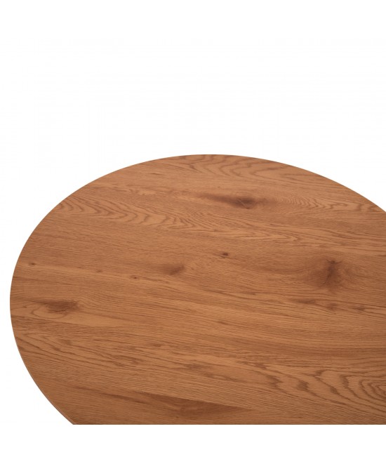 ΤΡΑΠΕΖΙ ΣΑΛΟΝΙΟΥ TALBERT HM18024 MDF ΣΕ ΑΝΟΙΧΤΟ ΦΥΣΙΚΟ ΞΥΛΟΥ Φ80x40,5Υεκ.
