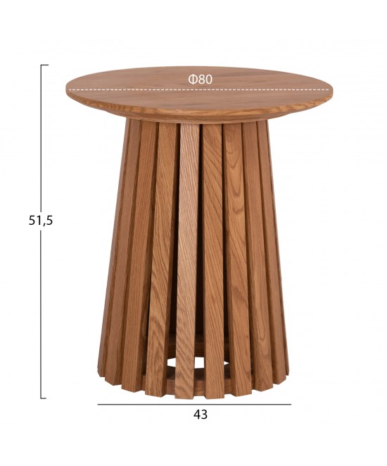 ΤΡΑΠΕΖΑΚΙ ΒΟΗΘΗΤΙΚΟ TALBERT HM18025 MDF ΣΕ ΦΥΣΙΚΟ ΞΥΛΟΥ Φ45x50,5Υεκ. ΤΡΑΠΕΖΑΚΙ ΒΟΗΘΗΤΙΚΟ TALBERT HM18025 MDF ΣΕ ΦΥΣΙΚΟ ΞΥΛΟΥ Φ45x50,5Υεκ.