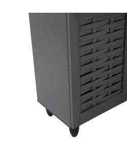 ΠΑΠΟΥΤΣΟΘΗΚΗ-ΝΤΟΥΛΑΠΙ IGGY ΞΥΛΙΝΗ 3ΠΟΡΤΕΣ HM2211.10 ΓΚΡΙ 114Χ34Χ68