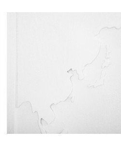 ΠΙΝΑΚΑΣ 3-ΠΤΥΧΟΣ WORLD MAP SANTORINI HM4504 MDF ΣΕ ΥΠΟΛΕΥΚΟ ΧΡΩΜΑ 180x4(πάχος)x120Υεκ.