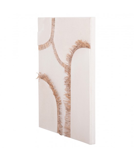 ΠΙΝΑΚΑΣ ΟΡΘΟΓΩΝΙΟΣ ΣΕΙΡΑ SANTORINI HM4532 MDF ΥΠΟΛΕΥΚΟ ΧΡΩΜΑ-ΔΙΑΚΟΣΜΗΣΗ ΜΠΕΖ 60x4,5(πάχος)x80Υεκ.